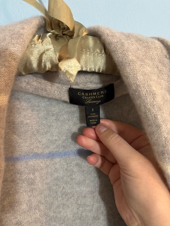 charter club luxury 100% pure cashmere cardigan size S - Picture 5 of 5